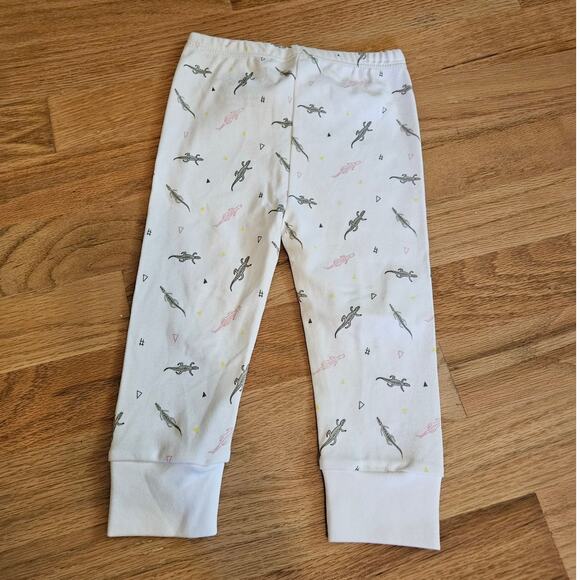 Beezu Crocodile & Lizard Print Cotton Infant Pants Size 12 Months ~ Made in Peru - Picture 2 of 7